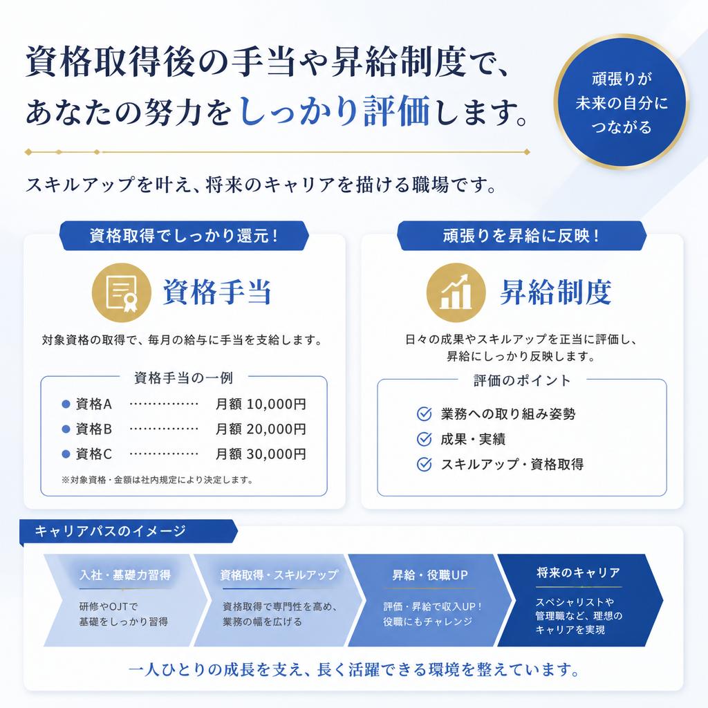 成長できるキャリアパスの提供
